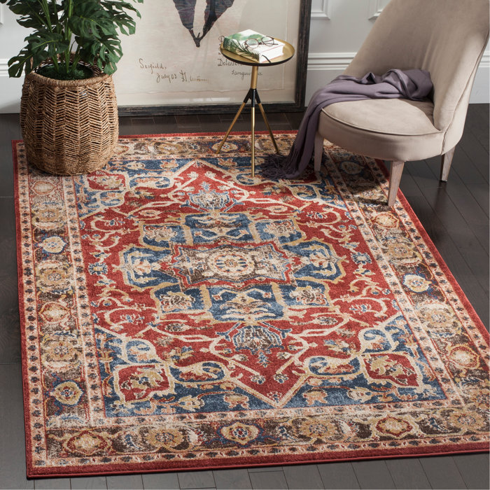 Charlton Home® Broomhedge Royal Red Rug & Reviews Wayfair